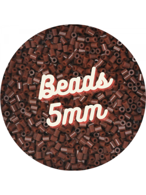 S16 - 500 Midi Beads 5mm (Brown)