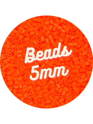 S56 - 500 Midi Beads 5mm (Bright Carrot)