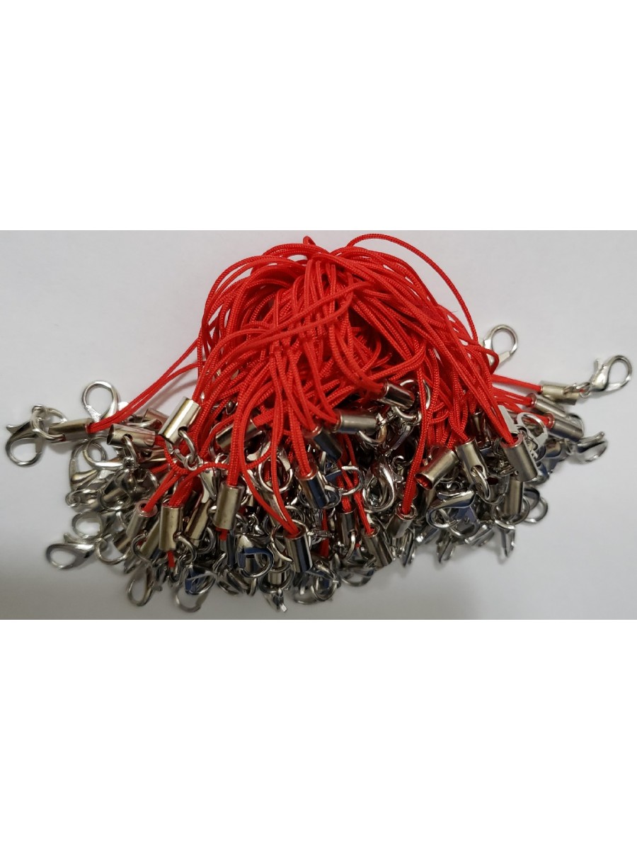 Corda para chaveiro com gancho Vermelho